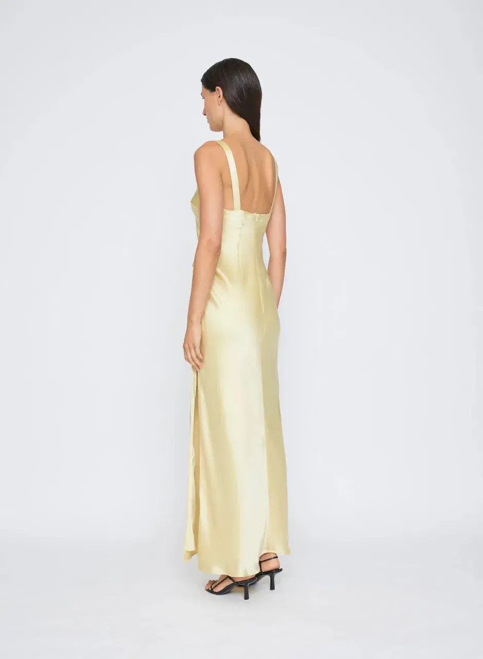 Anna Quan Etta Dress Champagne Lemon Size 8 photo 4