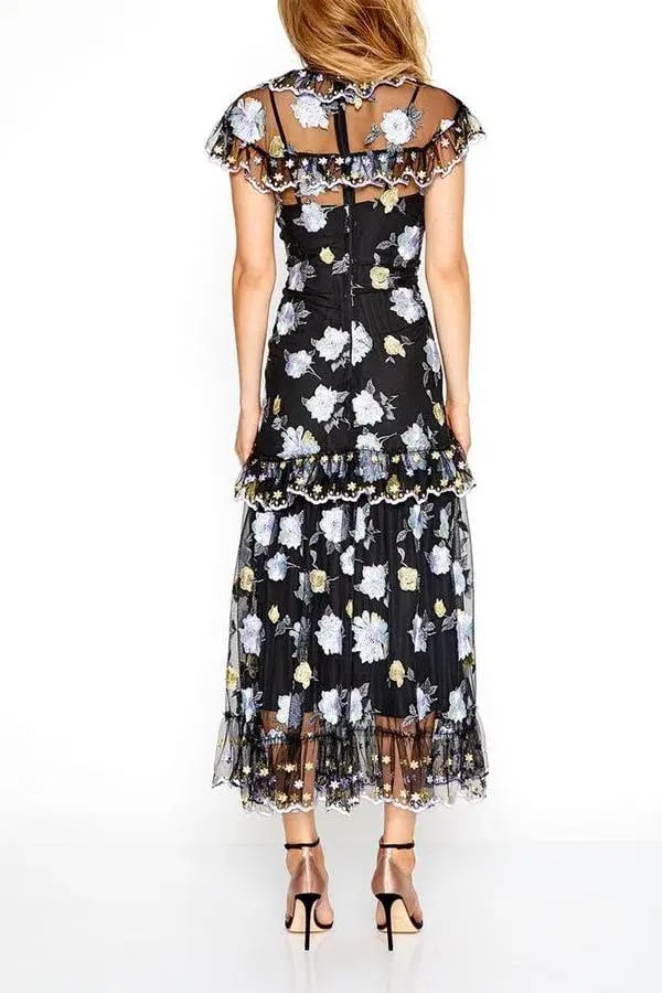 Alice McCall Floating Delicately Dress Black Size 4 photo 2