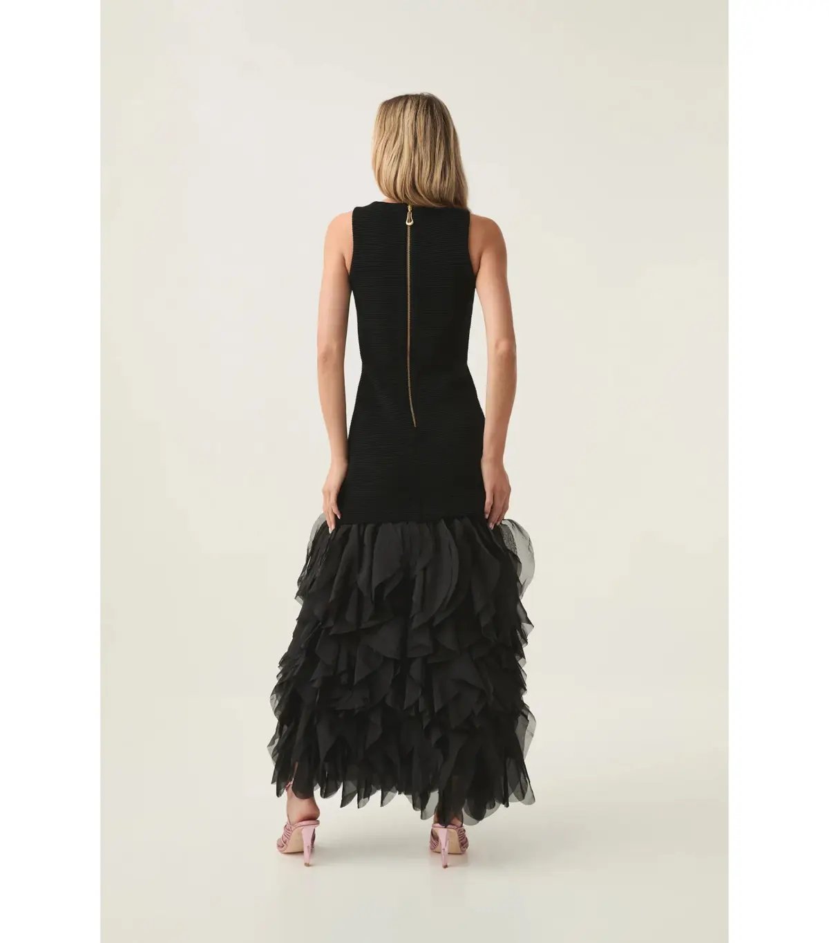 Aje Elations Knit Maxi Dress in Black Size Small / AU 8 photo 4