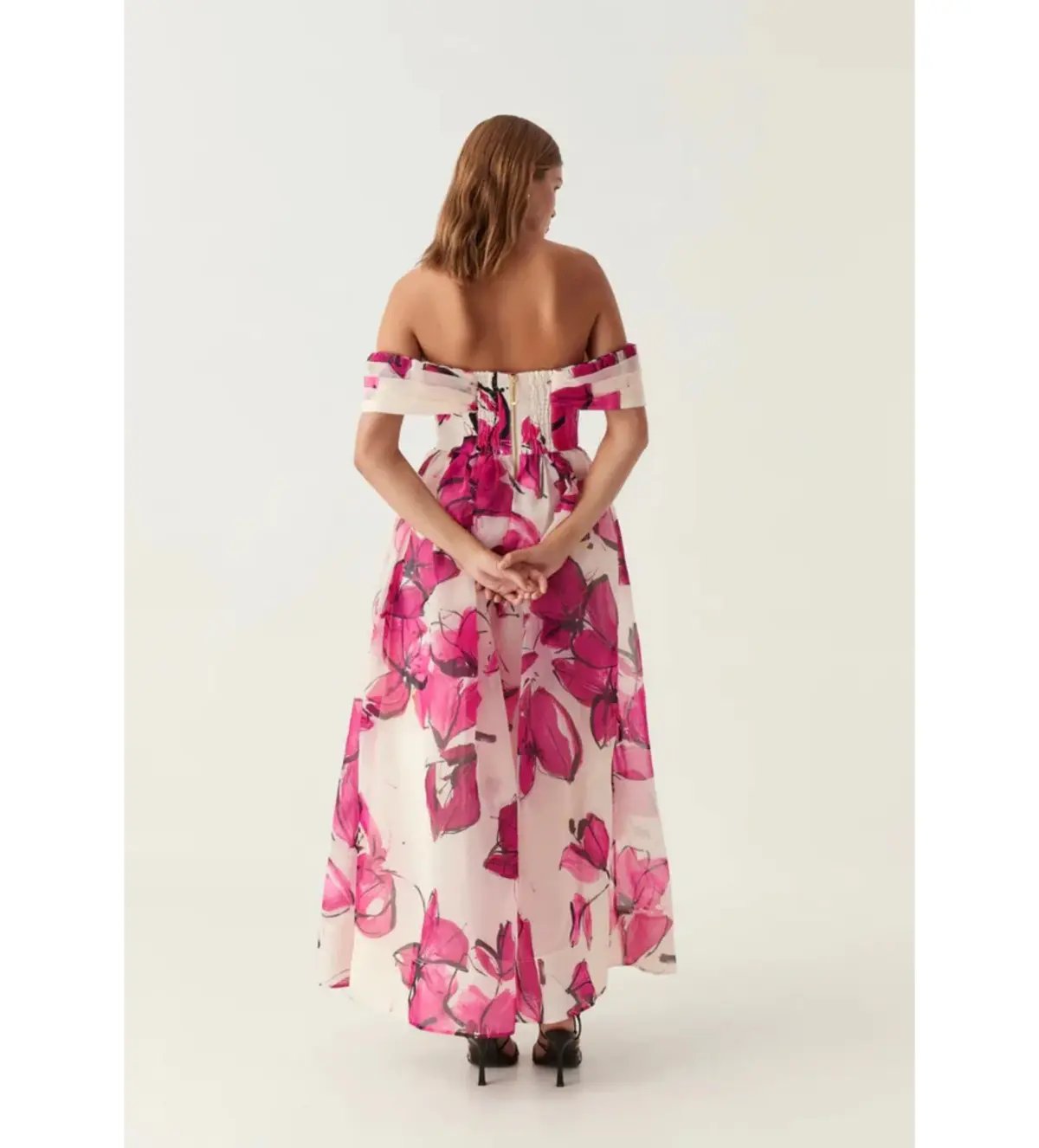 Aje Cordelia Corseted Maxi Dress Falling Florals Size AU 10 photo 6