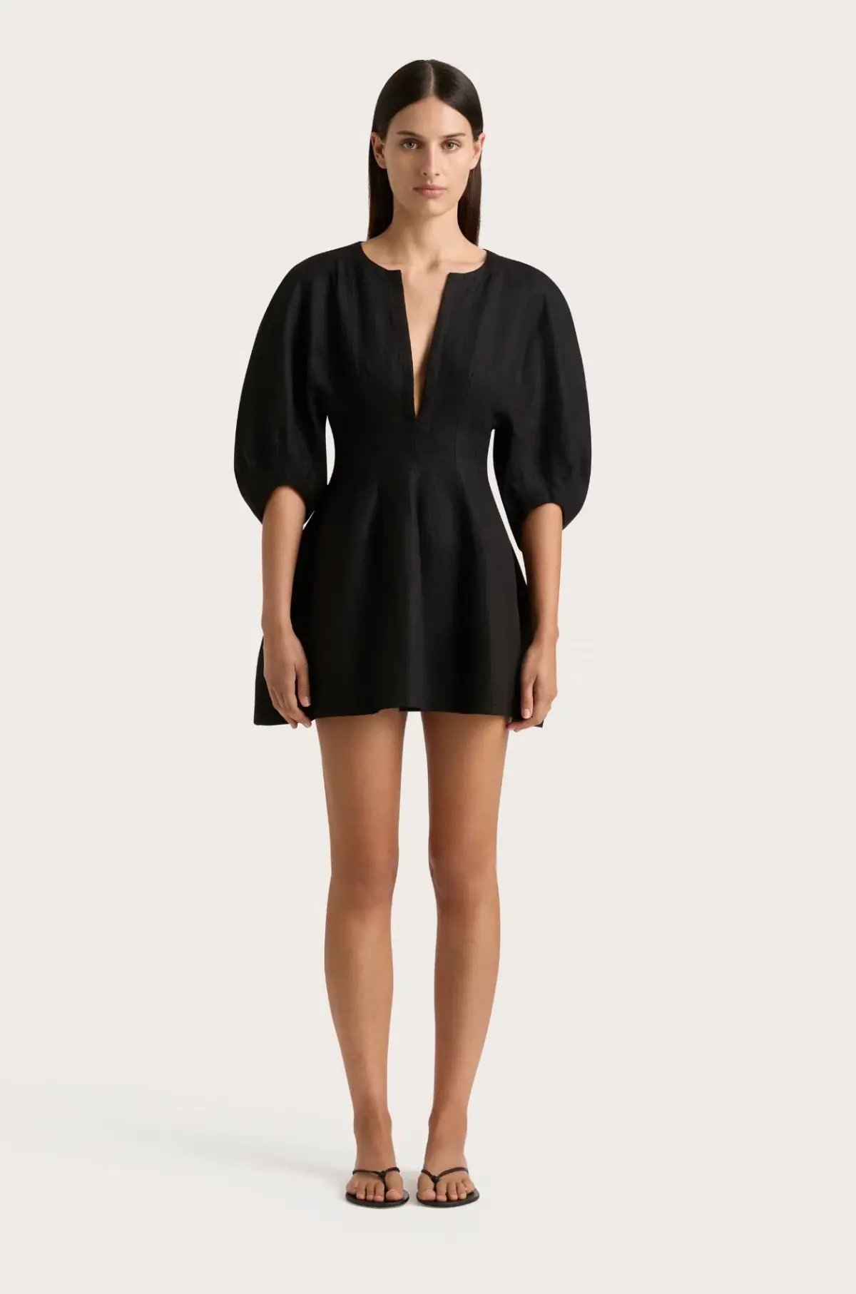 Faithfulll Soleil Mini Dress Black Size 8 photo 2