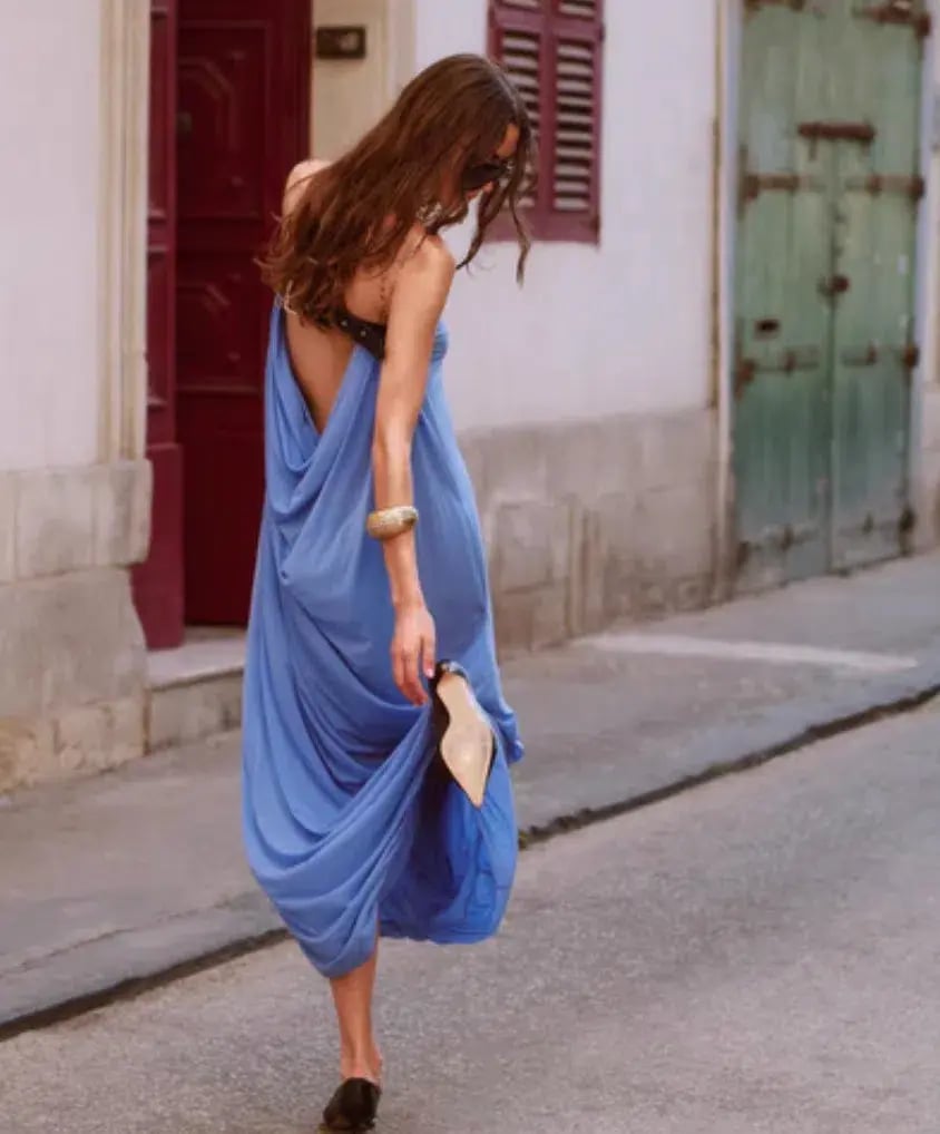 Rat & Boa Antonie Maxi Dress Blue Size S/M (AU 8-12) photo 4