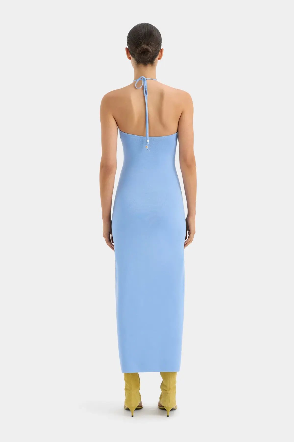 Sir the Label Salvador Beaded Halter Dress Blue Size 1 / AU 8 photo 3