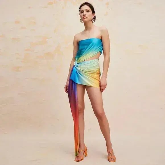 Baobab Mar Papagayo Mini Dress Print Size 10 photo 4