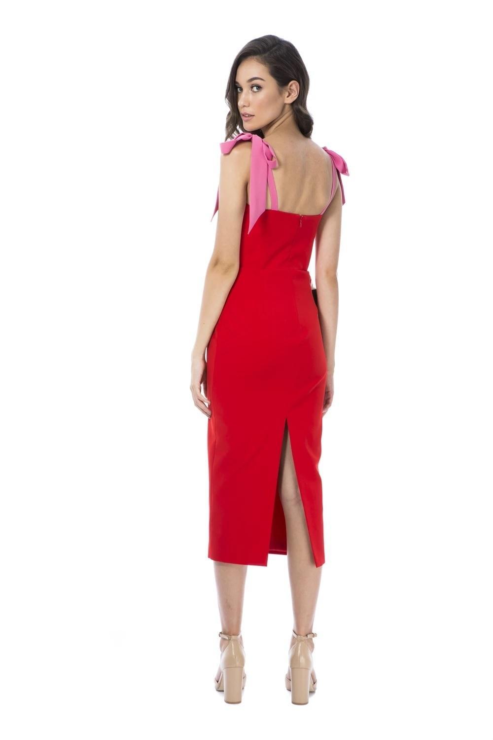 Georgy Collection Chantelle Red Dress Size 10 photo 3
