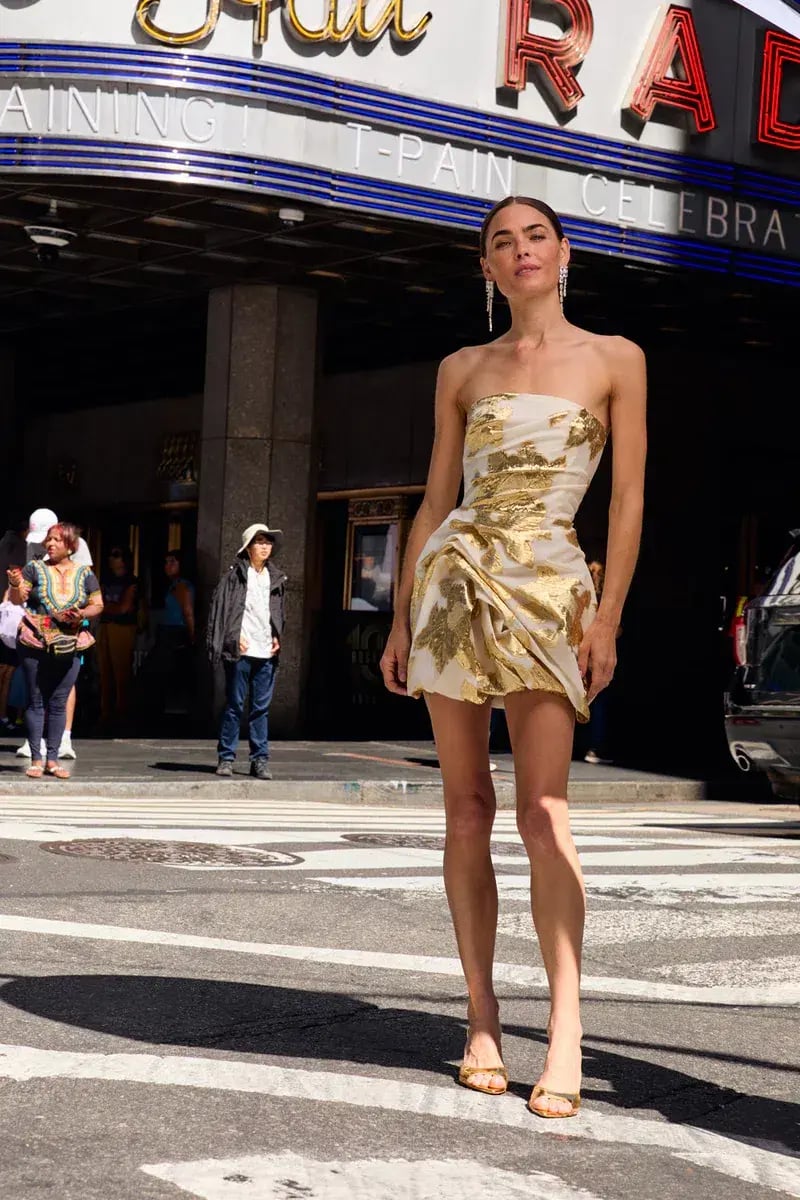 Manning Cartell Paved With Gold Bubble Dress Size 8 photo 2