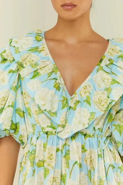 Palm Noosa Sofia Dress in Blue Hydrangea Size 8 photo 3