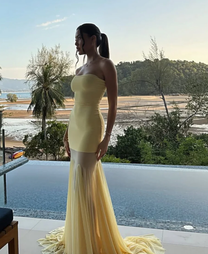 Deme By Gabriella Dahlia Strapless Butter Gown photo 2