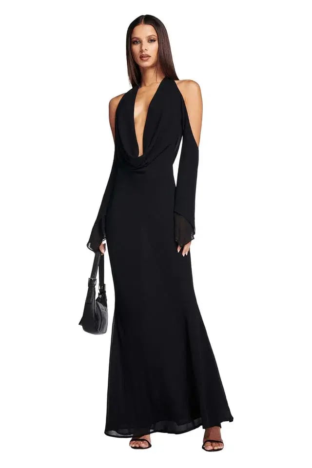 I.AM.GIA Rosanna Maxi Dress in Black Size 8 photo 8