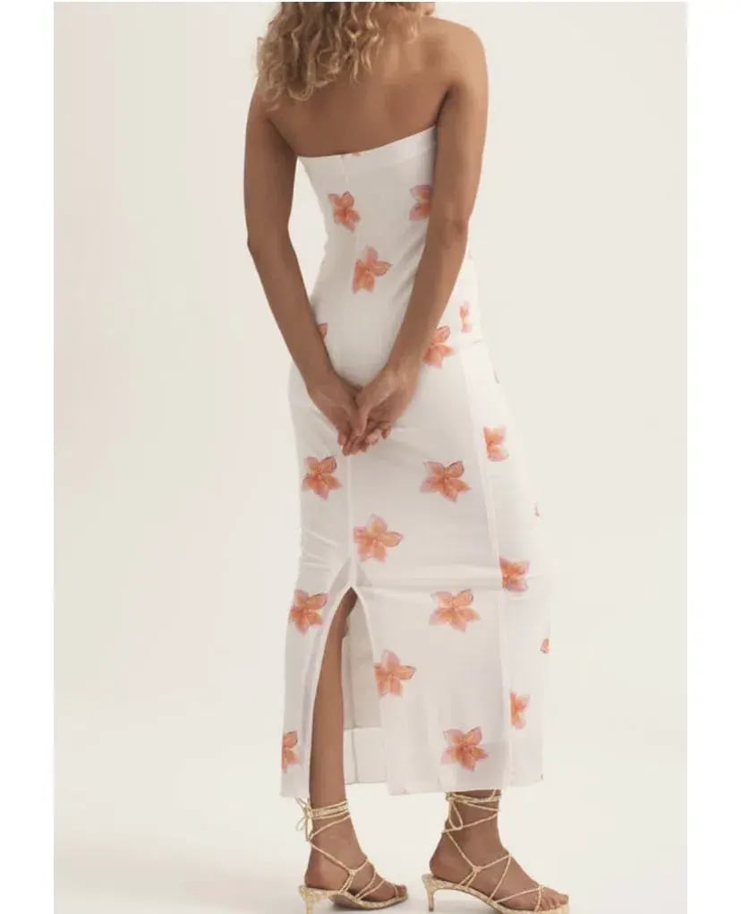 Ownley Petra Midi Dress Frangipani Size M / Au 10 photo 3