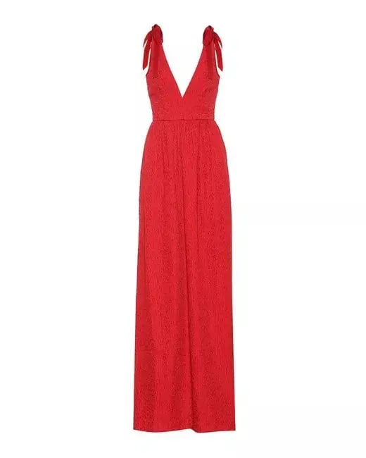 Rebecca Vallance Harlow Tie Gown in Red Size AU 8 photo 3