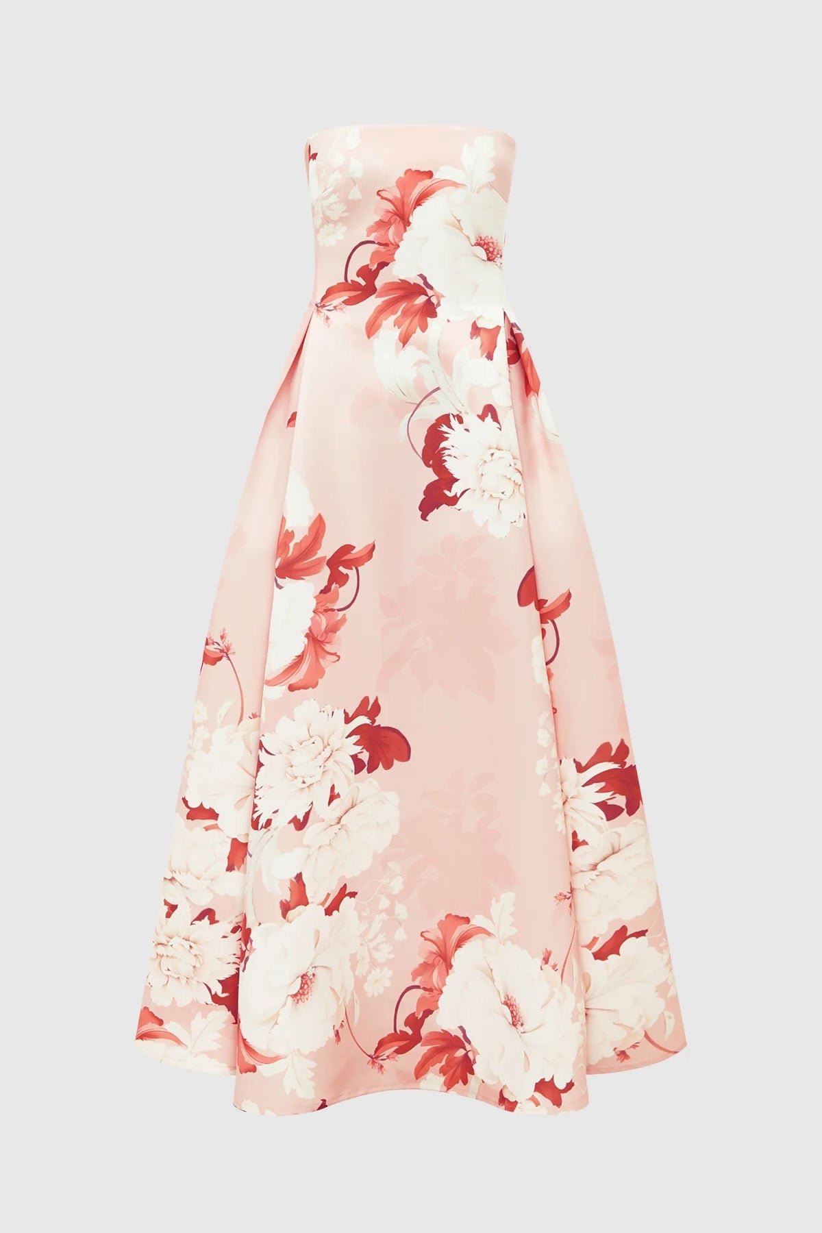 LEO LIN NORA BUSTIER MAXI DRESS - PEONY PRINT photo 7
