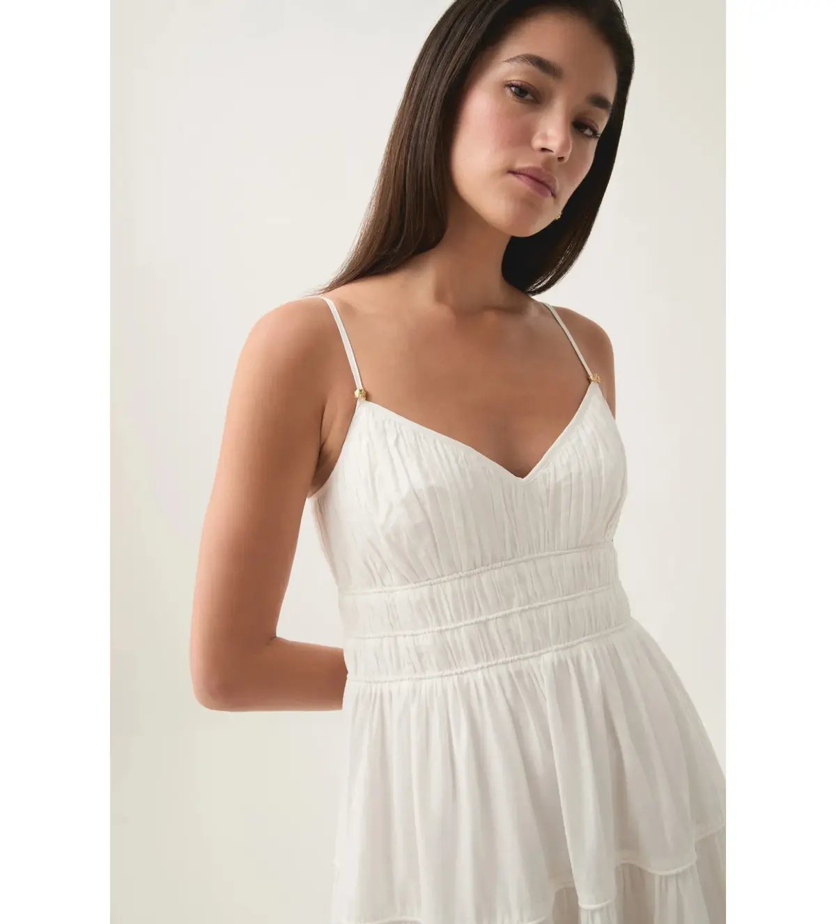 Aje Pendulum Maxi Dress Ivory Size AU 10 photo 3