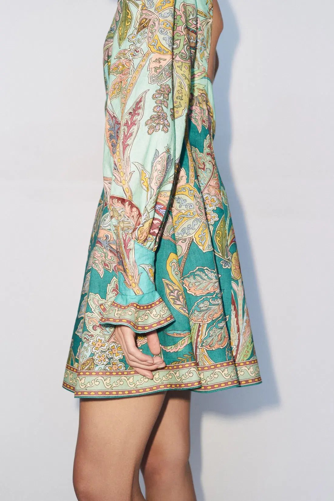 Alemais Franca Mini Dress Green Size 10 photo 4