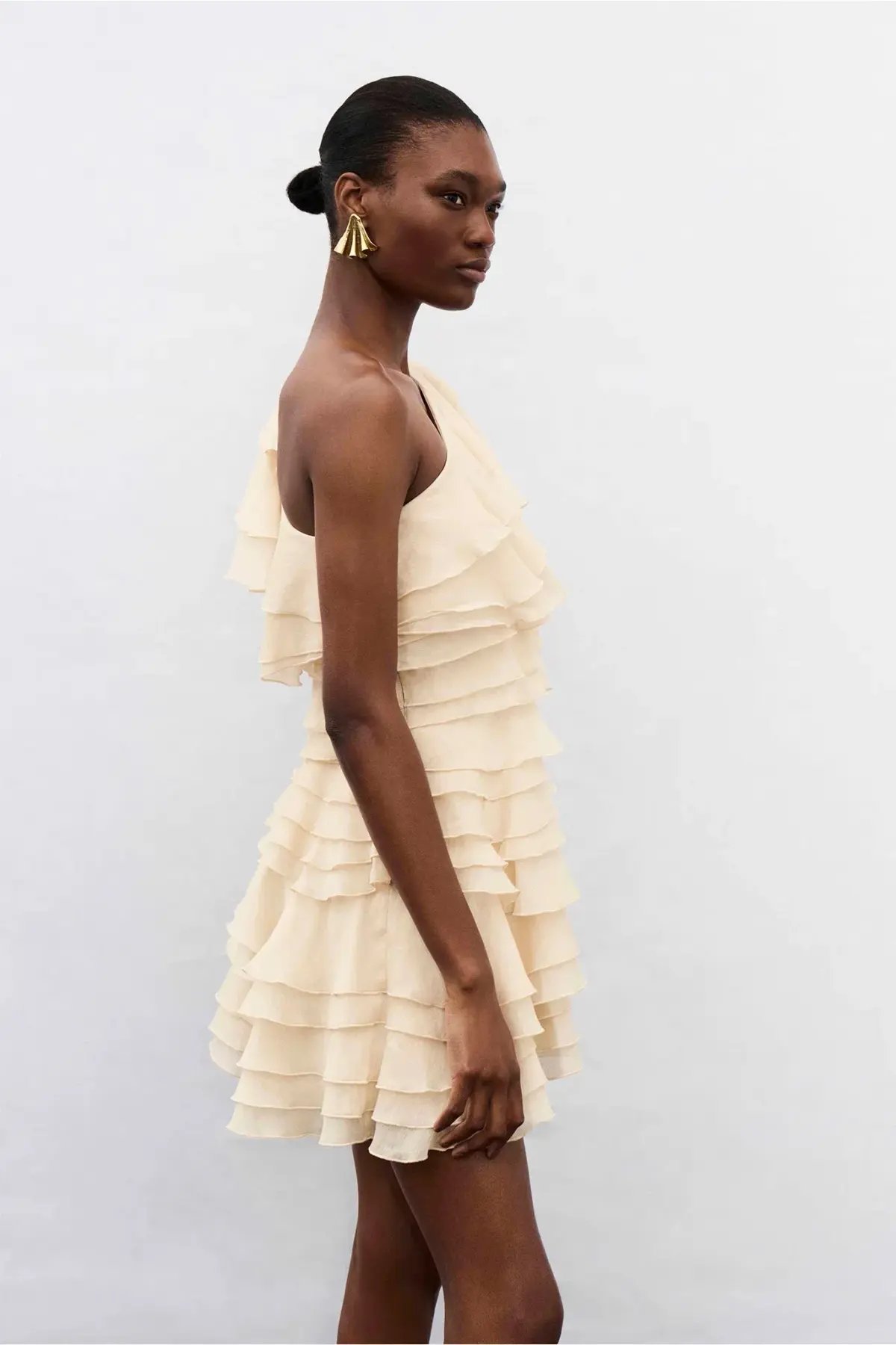 Aje Rosaline Mini Dress Size 12 Coconut Cream photo 3