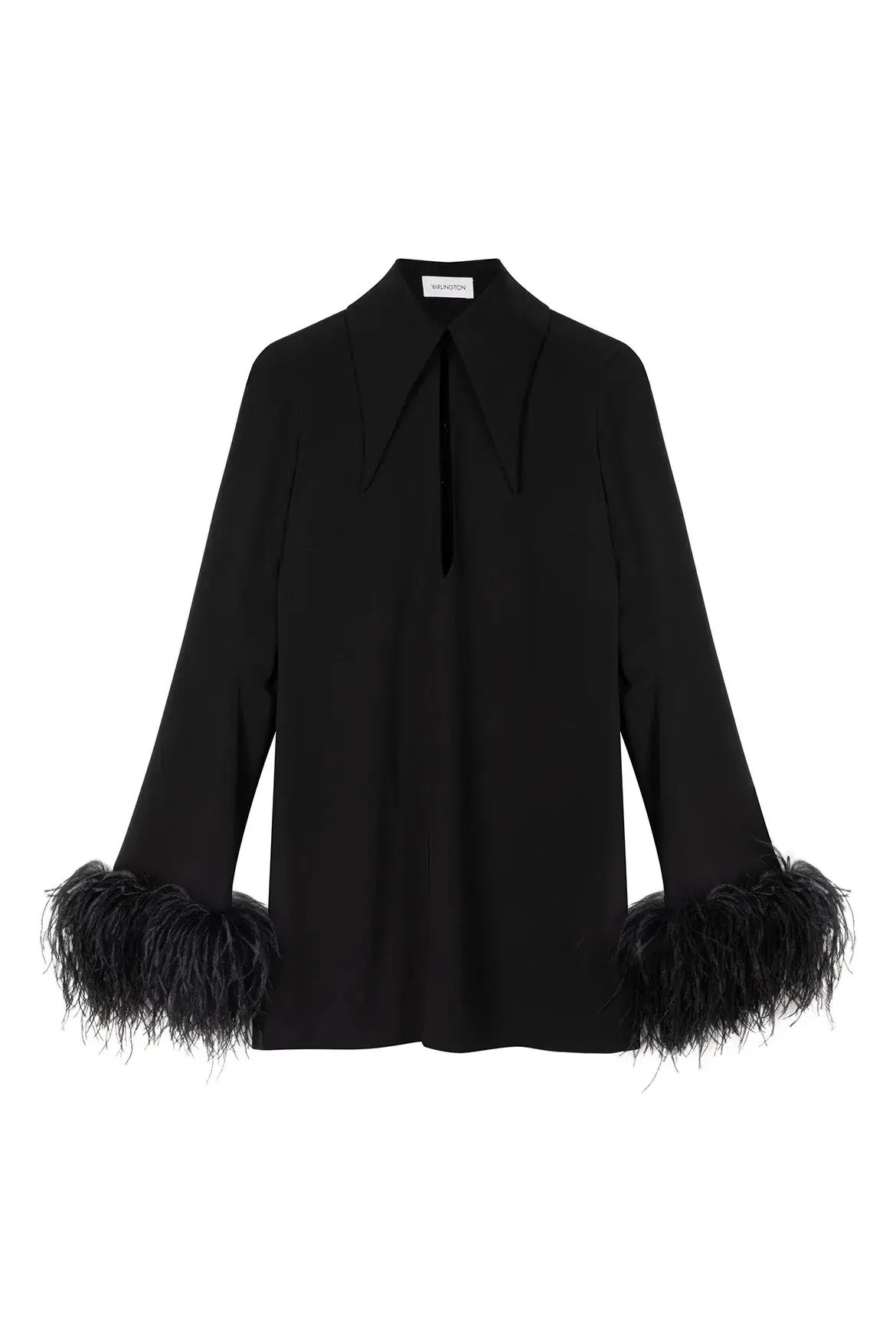 16Arlington Michelle Feather-Embellished Trim Mini Black Size AU 6 photo 4