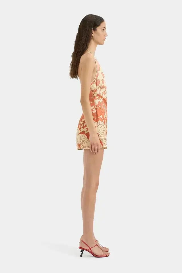 SIR THE LABEL Como Twist Mini Dress in Paradiso Print Size 4 photo 5