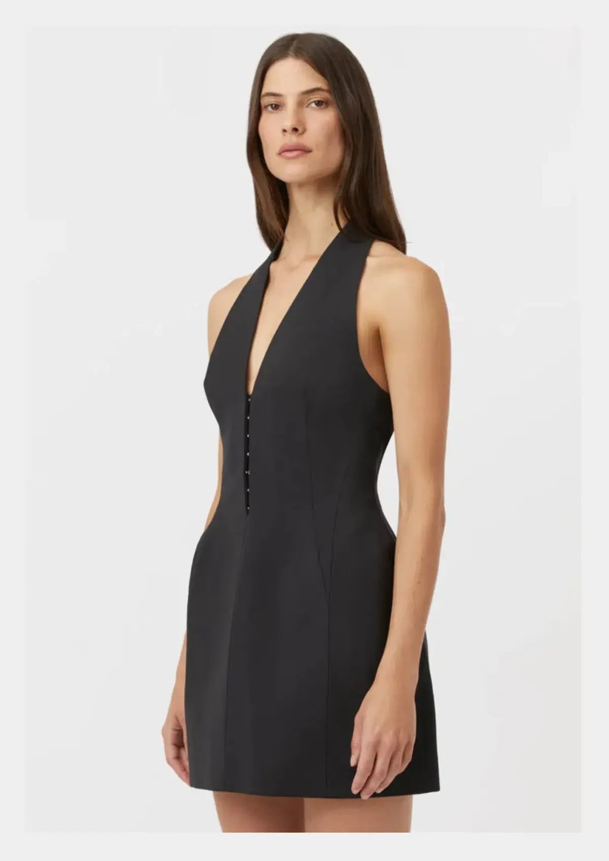 Camilla And Marc Petra Halterneck Mini Dress in Black Size AU 10 photo 3