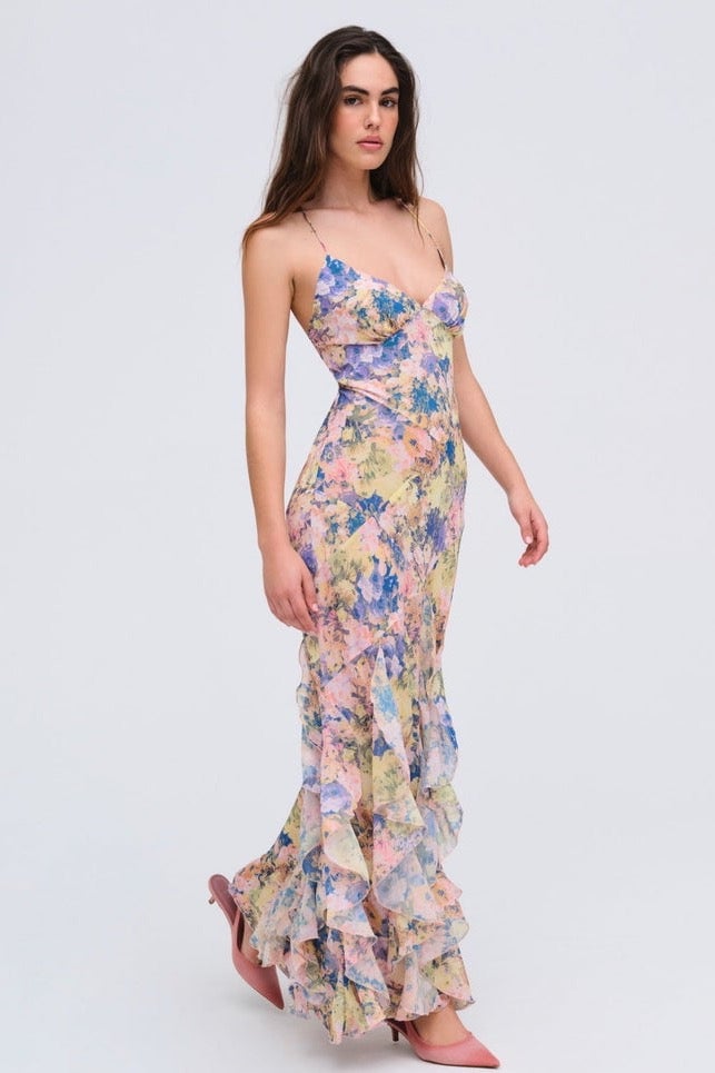 FOR LOVE & LEMONS ELEA MAXI DRESS - PINK photo 2