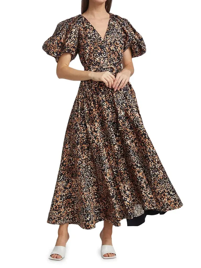 Acler Warner Midi Dress Print Size 14 photo 2