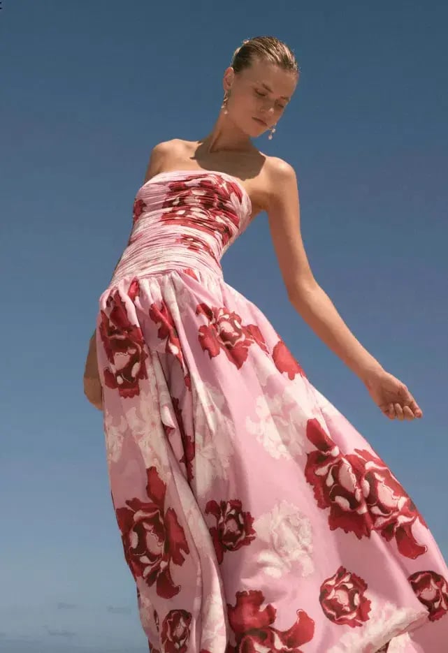 AJE Behold Maxi Dress in Pink Boldly Blooming Size 12 photo 4