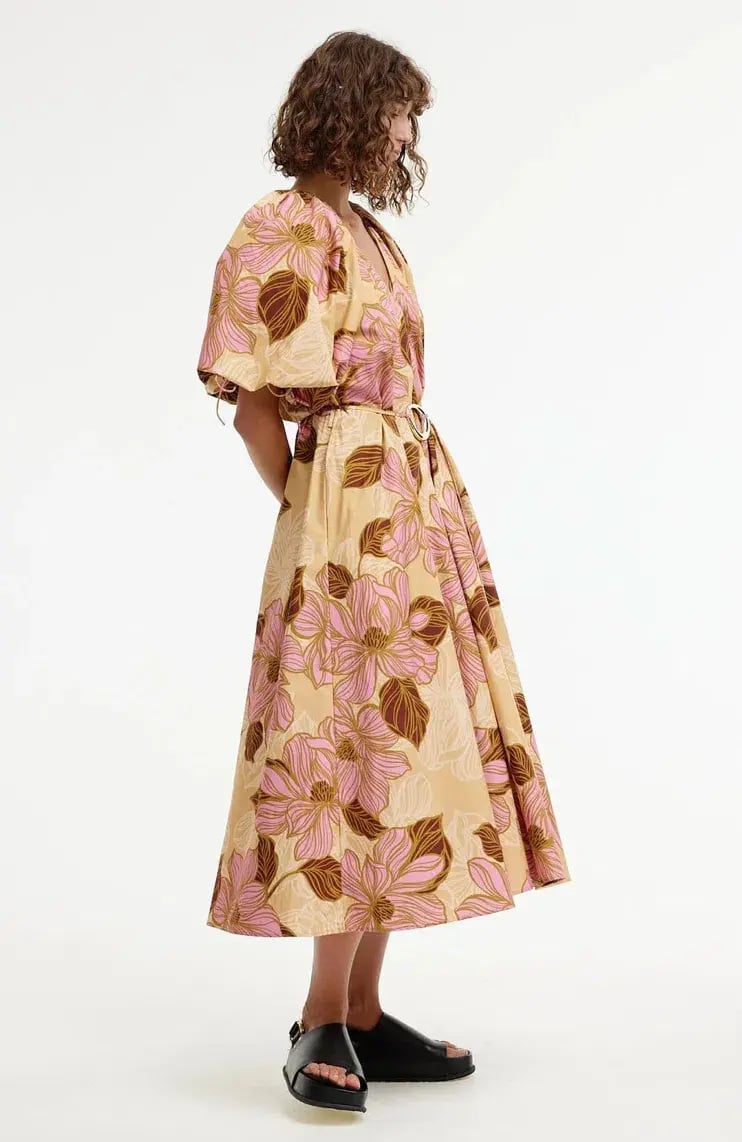 Kinney Elle Puff Sleeve Maxi Dress Rosa Floral Size XXL / AU 16 photo 6