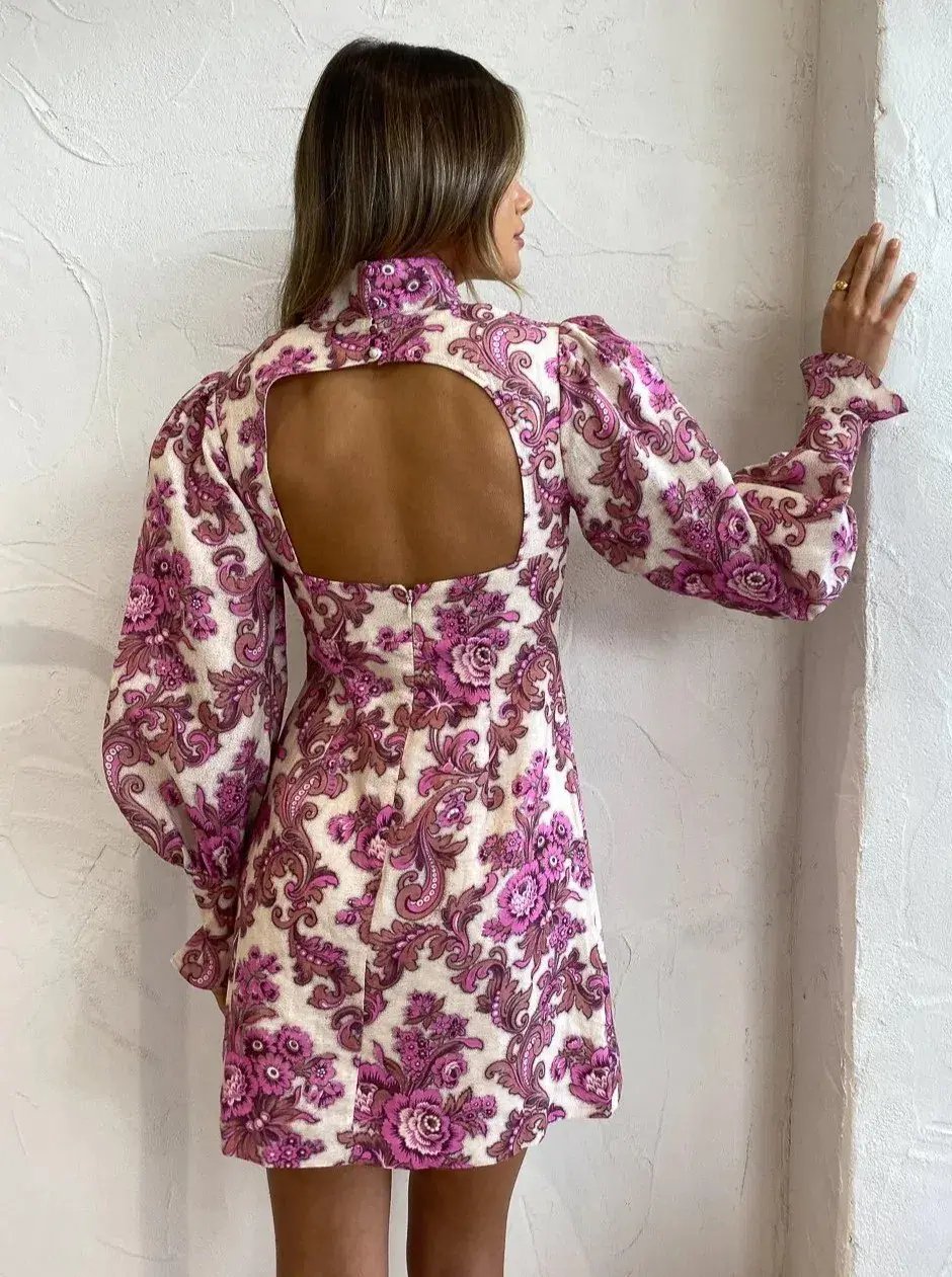 Alemais Isla Mini Dress Print Size 10 photo 4