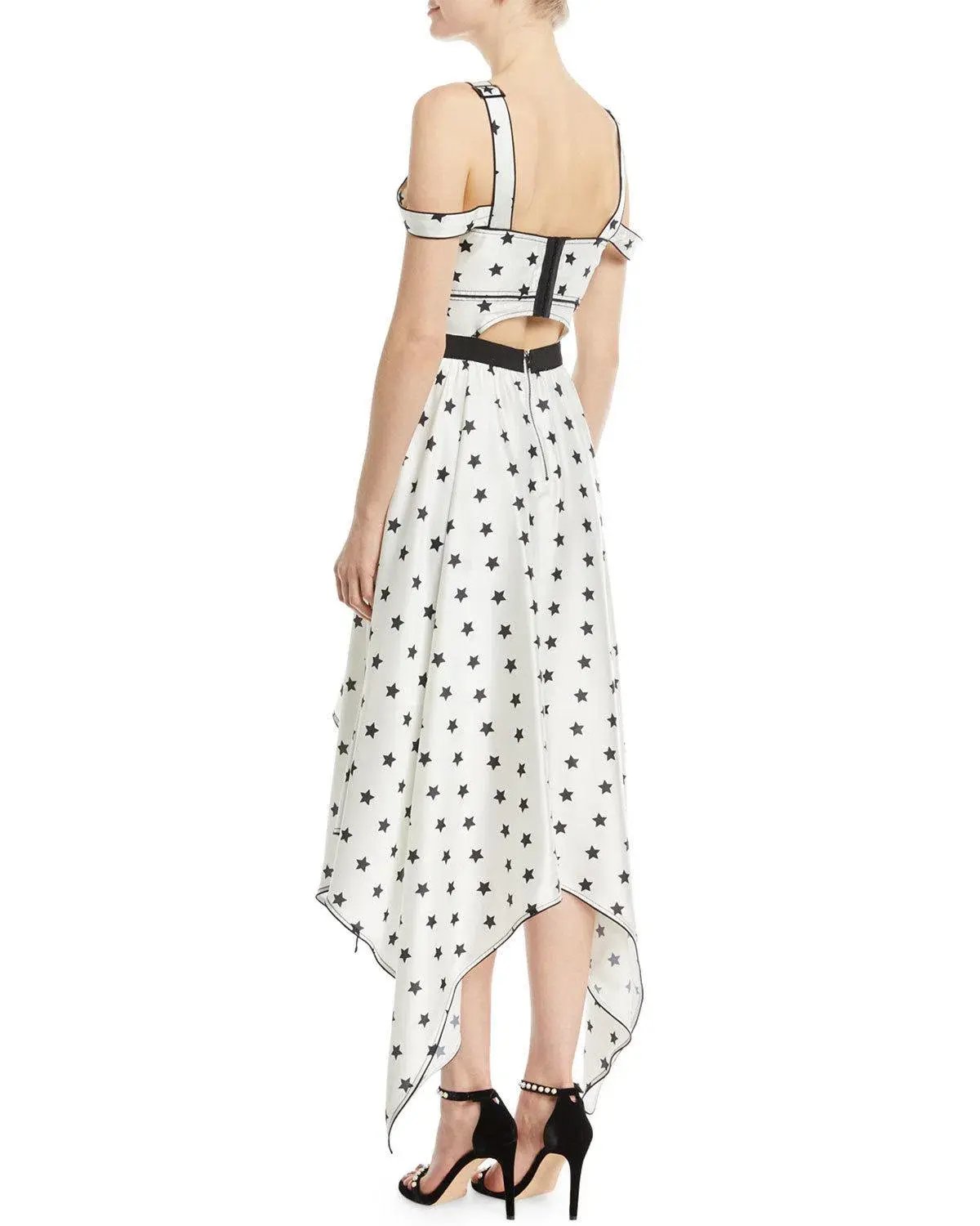 Self portrait star dress l size 10 photo 2