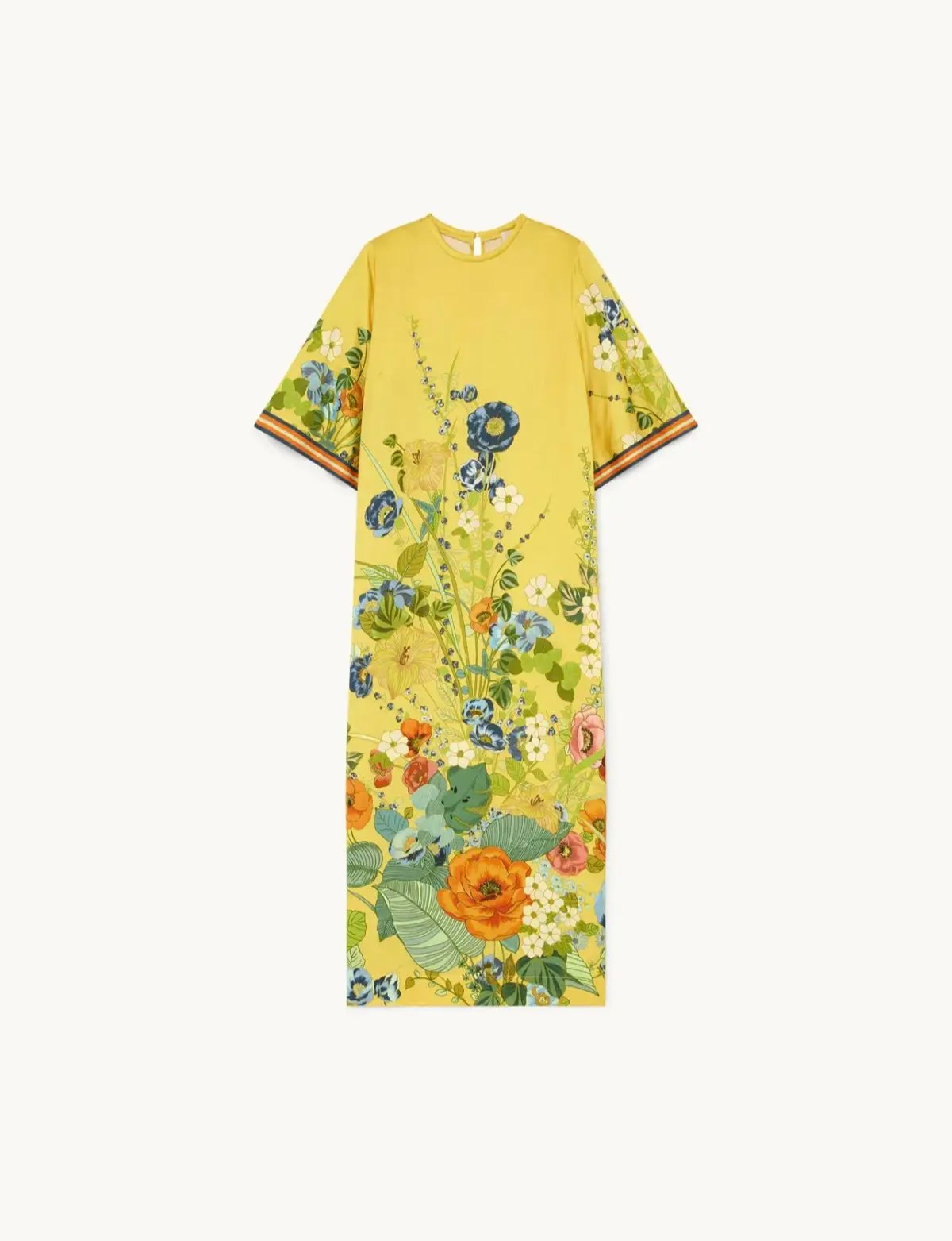 Alemais Cresida Midi Dress Yellow Floral Size 10 photo 2