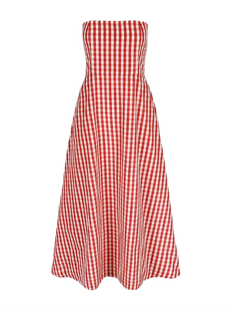 Bernadette Odette Dress Red Gingham Size 10 photo 3