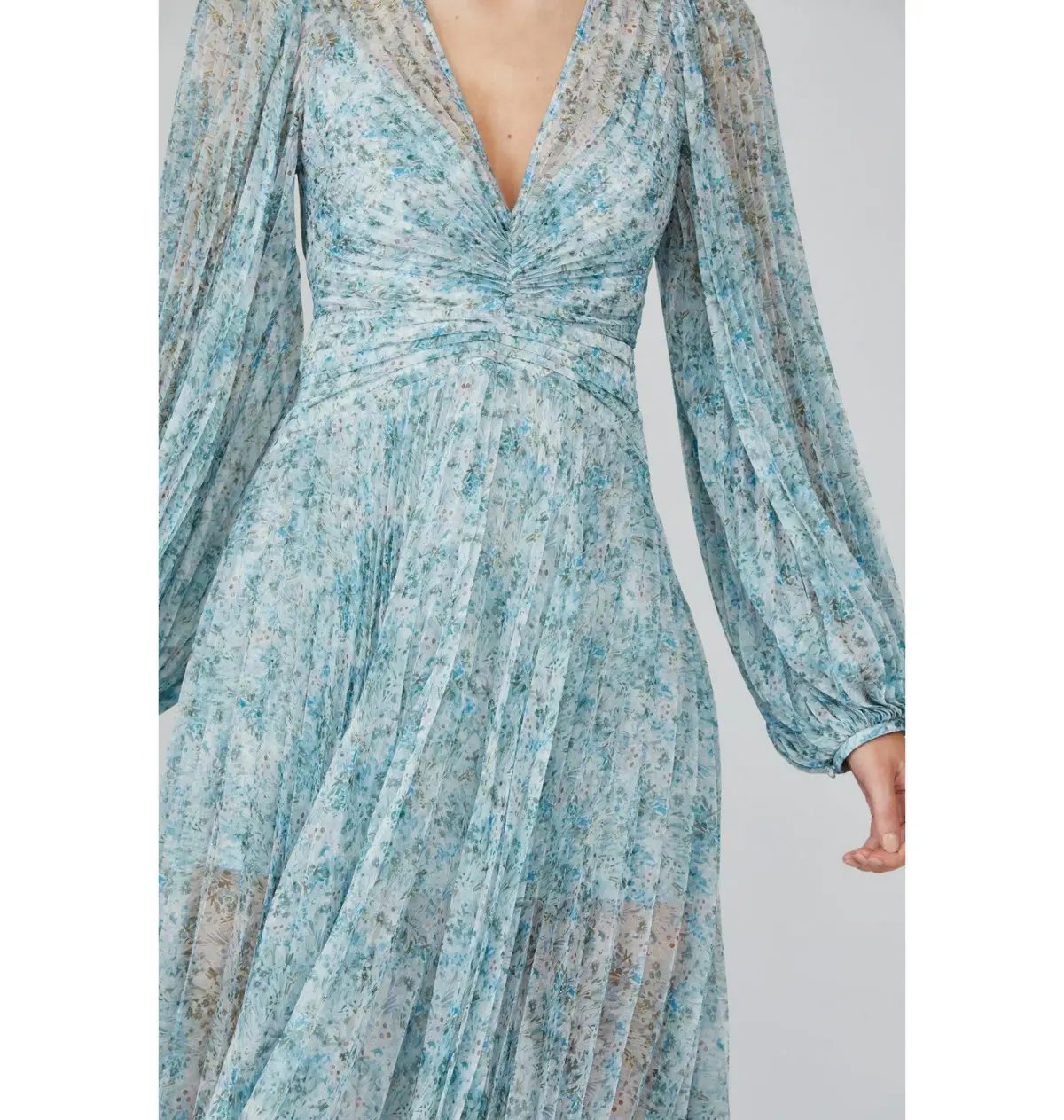 Acler Astone Midi Dress Blue Size AU 10 photo 3