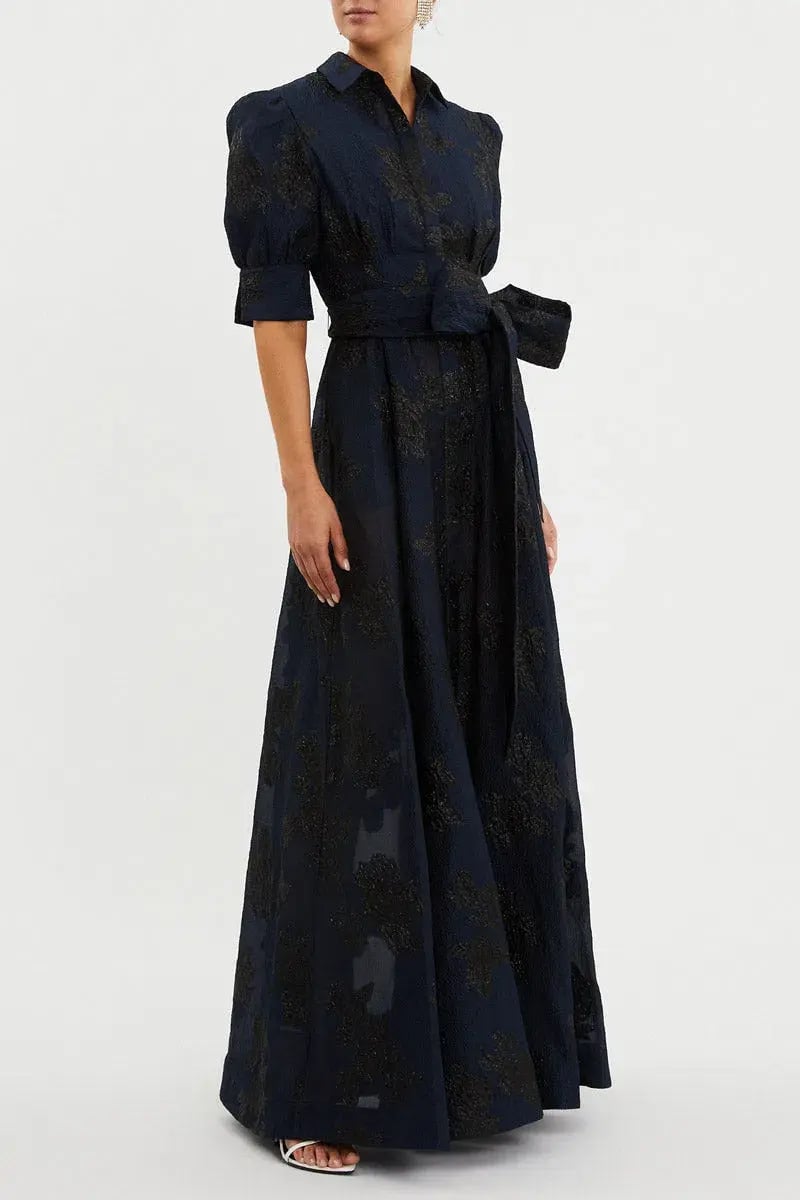 Rebecca Vallance Antoinette Gown Navy Size 8 photo 2