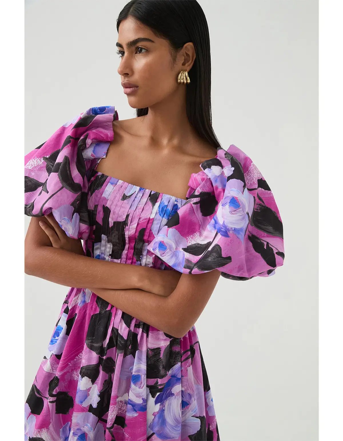 Aje Francesca Midi Dress Lilac Nights Size AU 10 photo 5