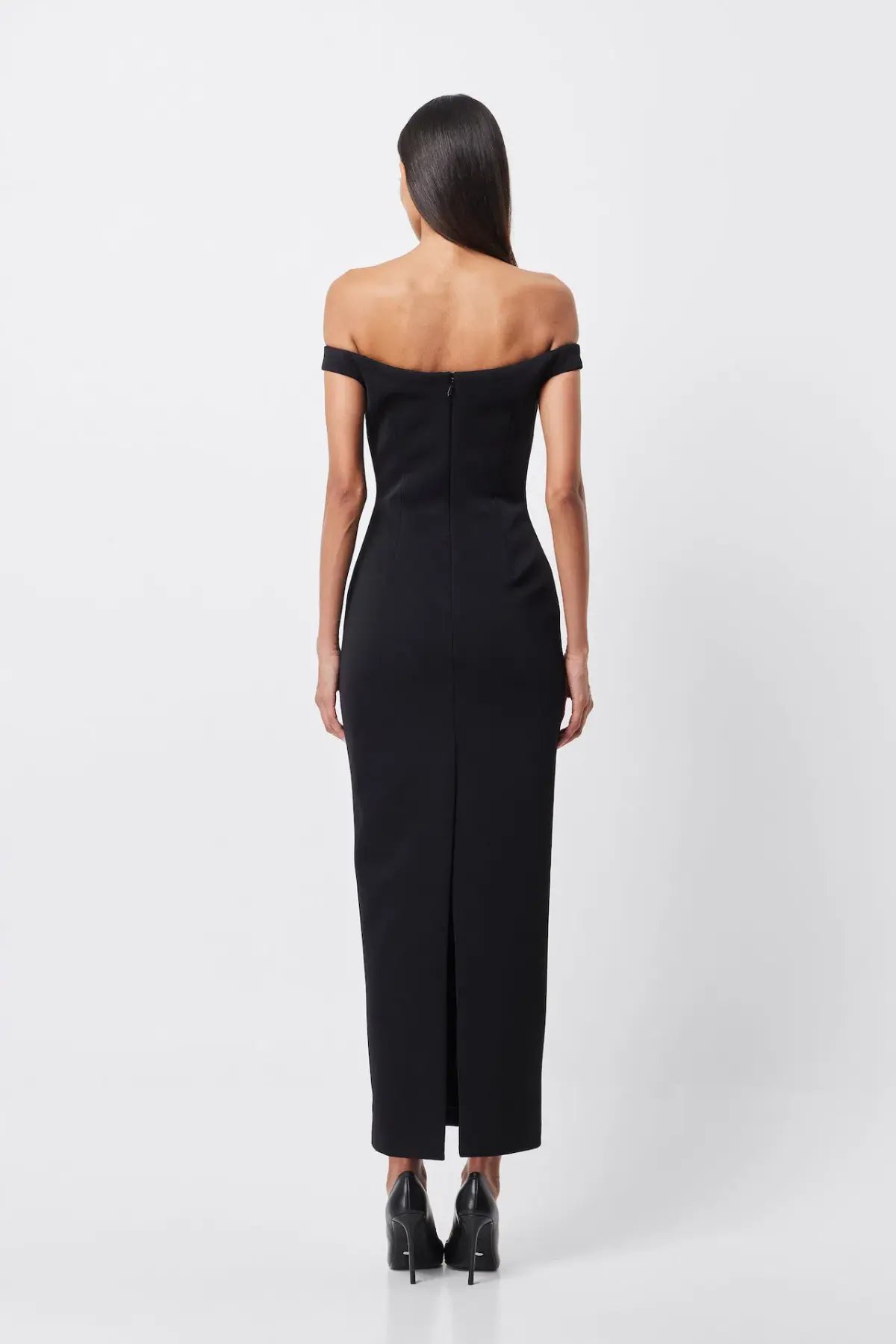 Mossman Imperial Midi Dress Black & White Size 8 photo 3