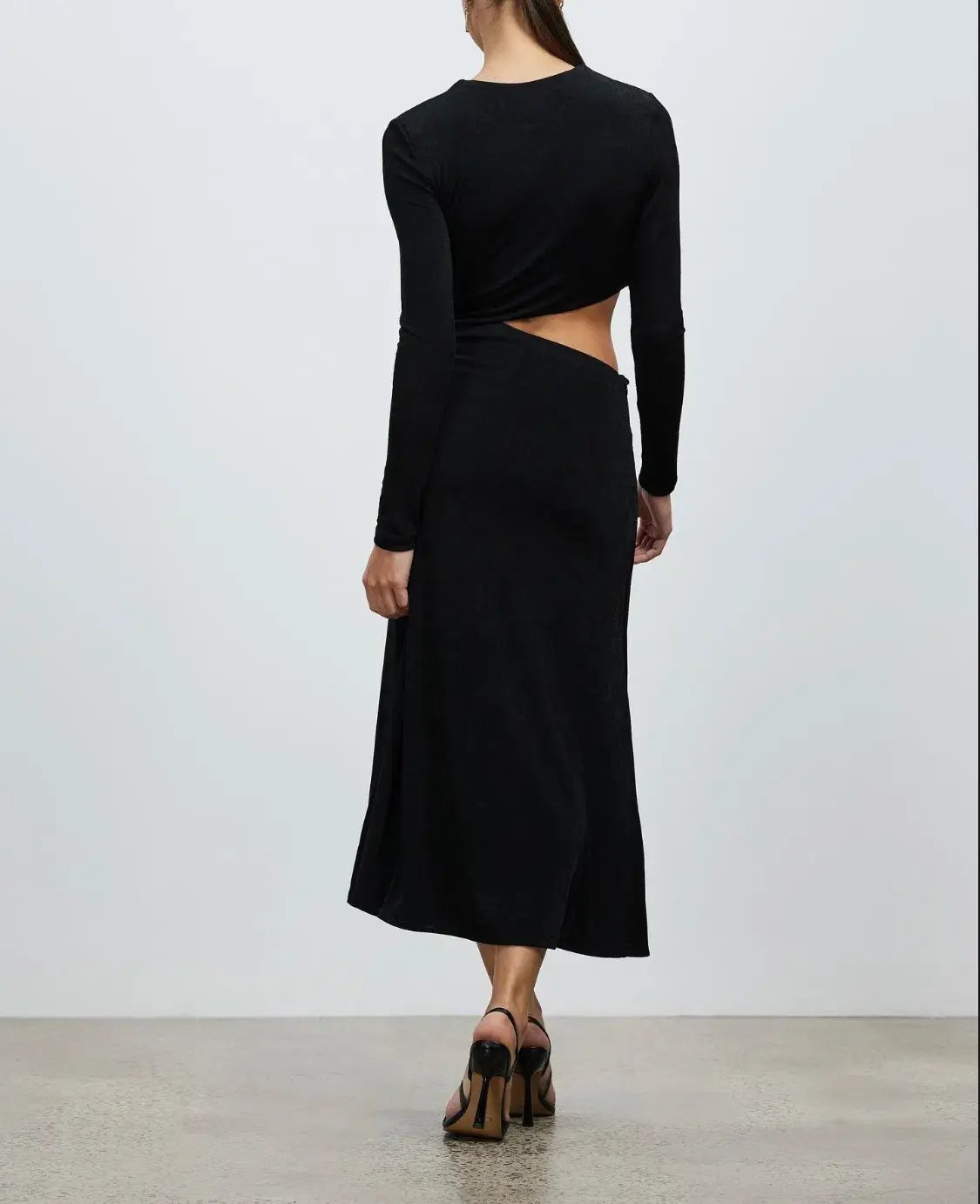 MISHA Arma Midi Dress Black Size 6/XS photo 4