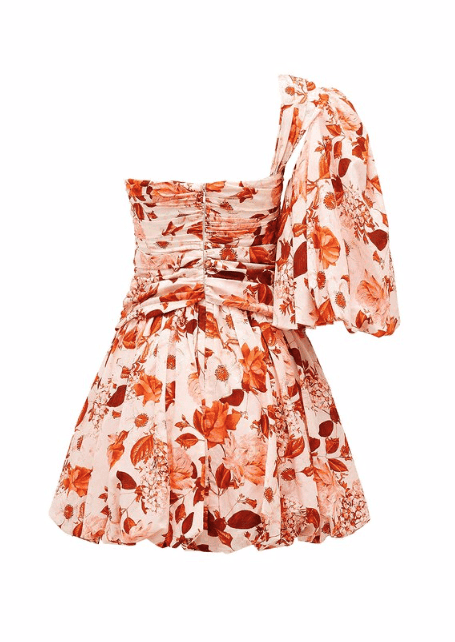 Thurley - Lantern Dress in Red Eden Floral Size 6 photo 3
