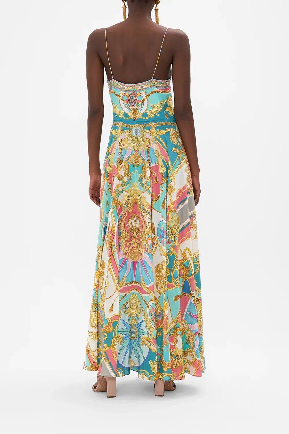 Camilla Sail Away with Me Tie Front Dress Multi Size XS/Au 6 photo 2