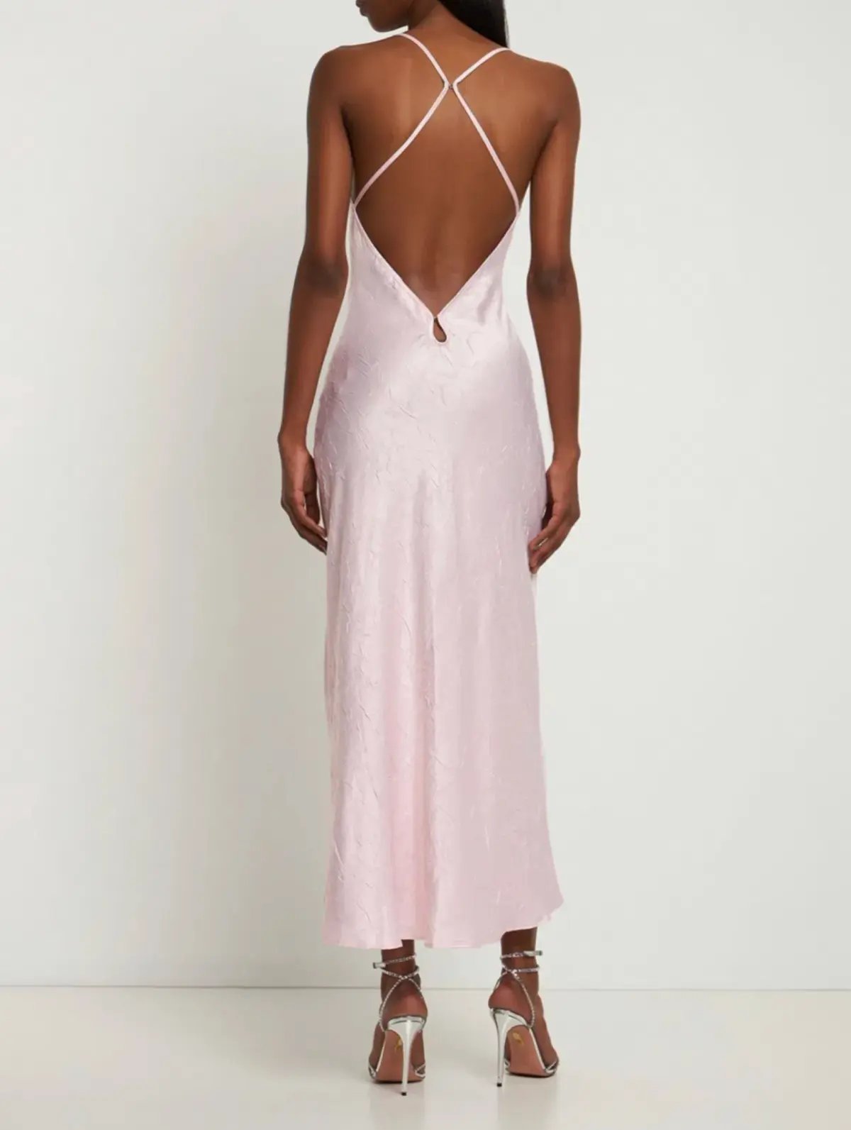 Bec & Bridge Carolina Satin Maxi Dress Pink Size 6 photo 2