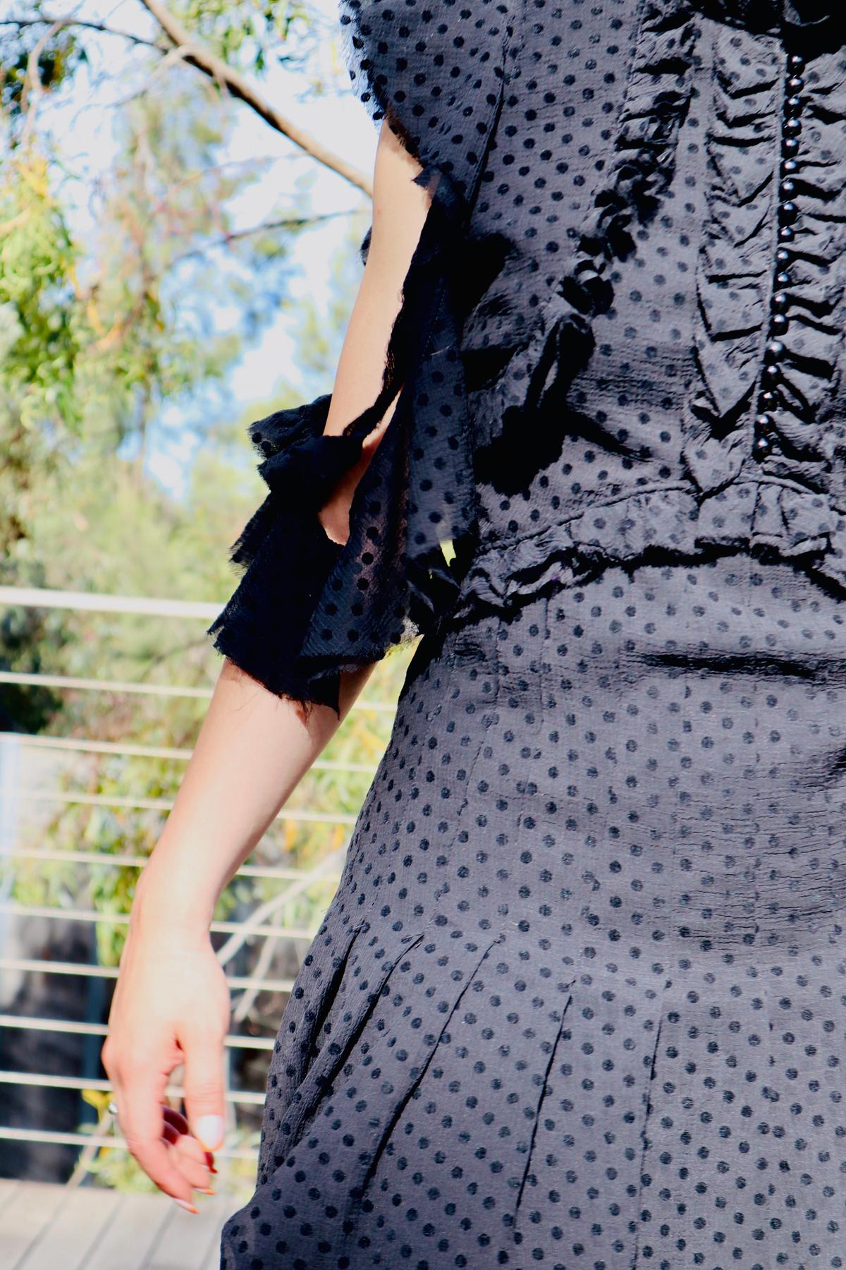 Mossman She Spotted Me Dress Black Size 8 photo 7