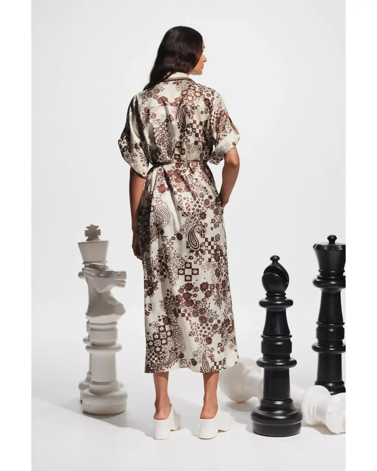 Alemais Vinnie Shirtdress Print Size AU 14 photo 4