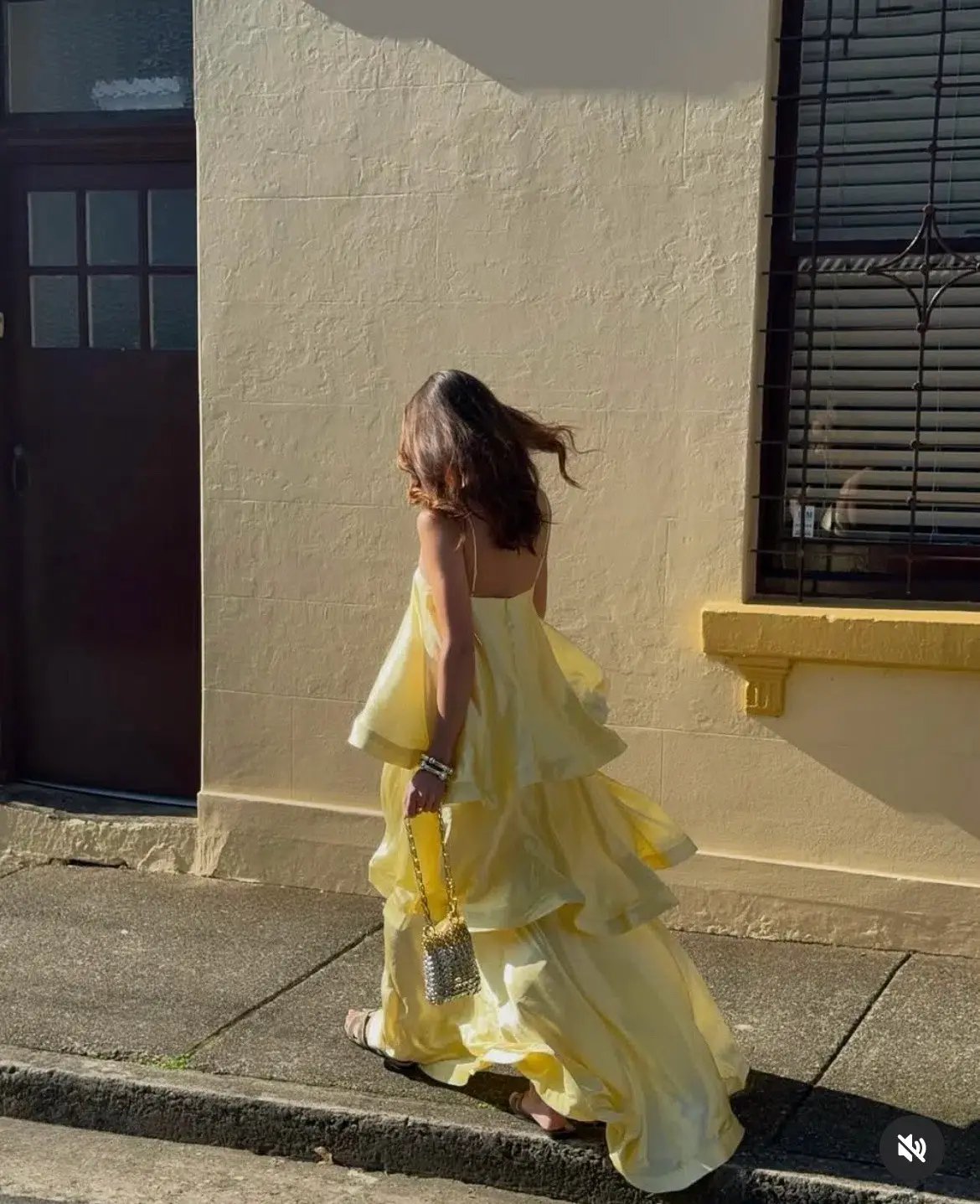 ELLIATT TILLY TIERED MAXI DRESS IN BUTTER YELLOW SIZE 8 (S) photo 7