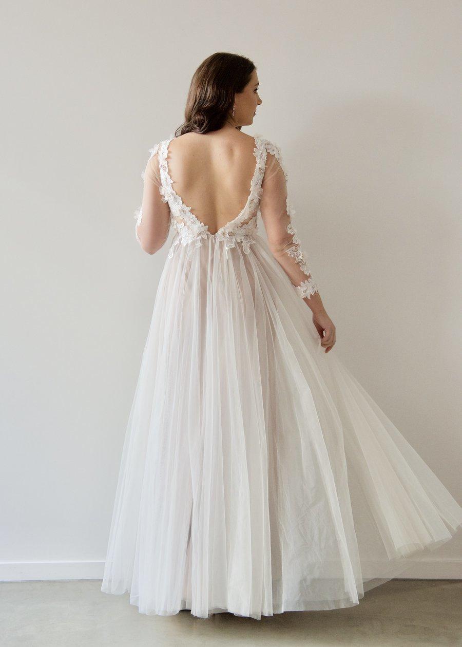 When Freddie Met Lilly Georgia Collection Gillian Gown White Size 10 photo 4