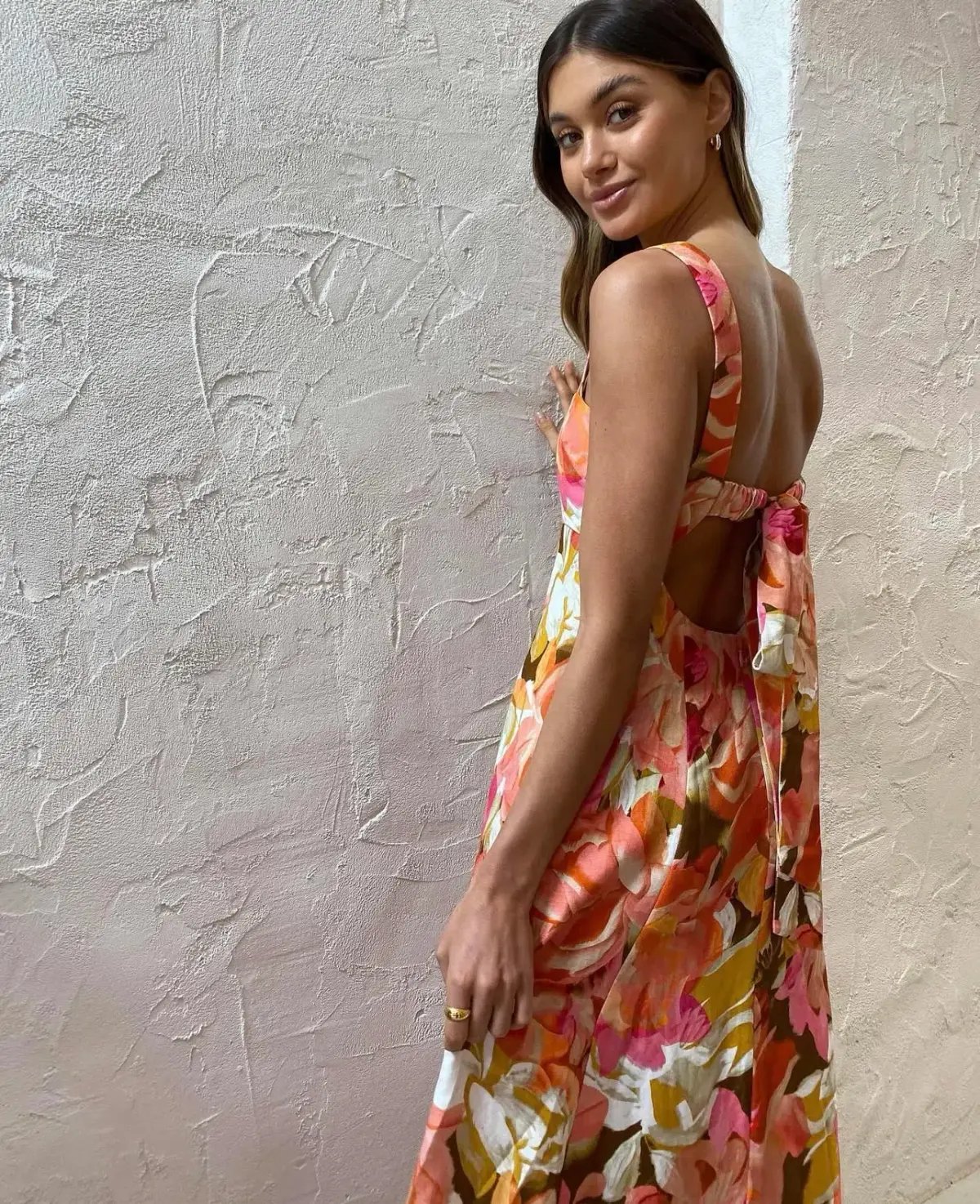 Acler Tate Dress Size 14 Pink Bouquet Maxi photo 3