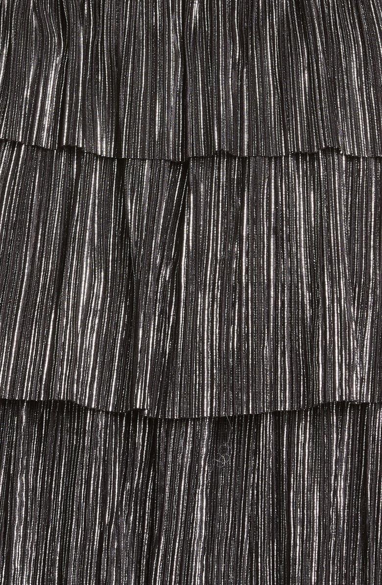 Iro Cuzco Silver Black Metallic Dress Size 12 photo 5
