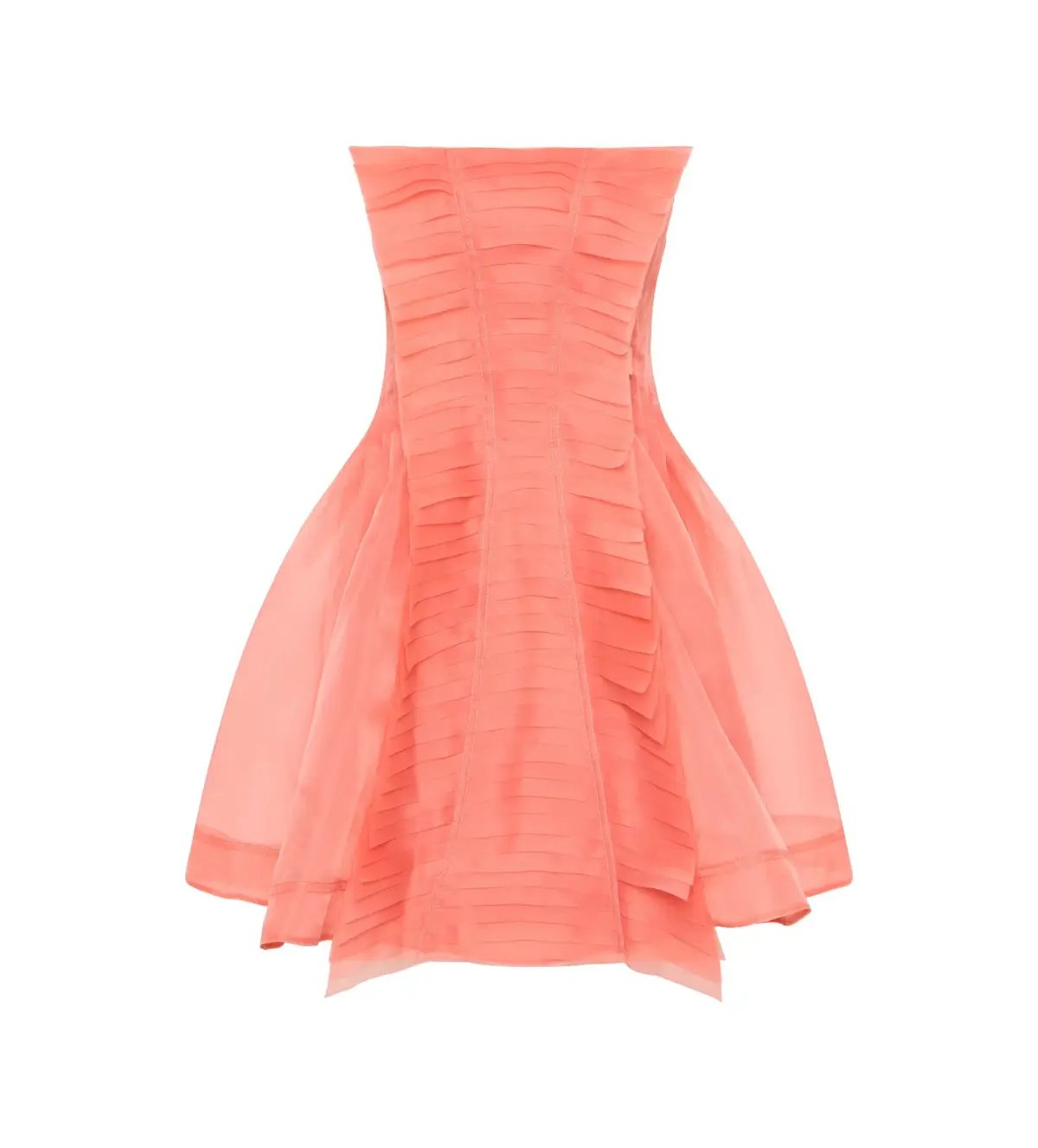 Aje Astrid Strapless Mini Dress Washed Coral Size AU 12 photo 5