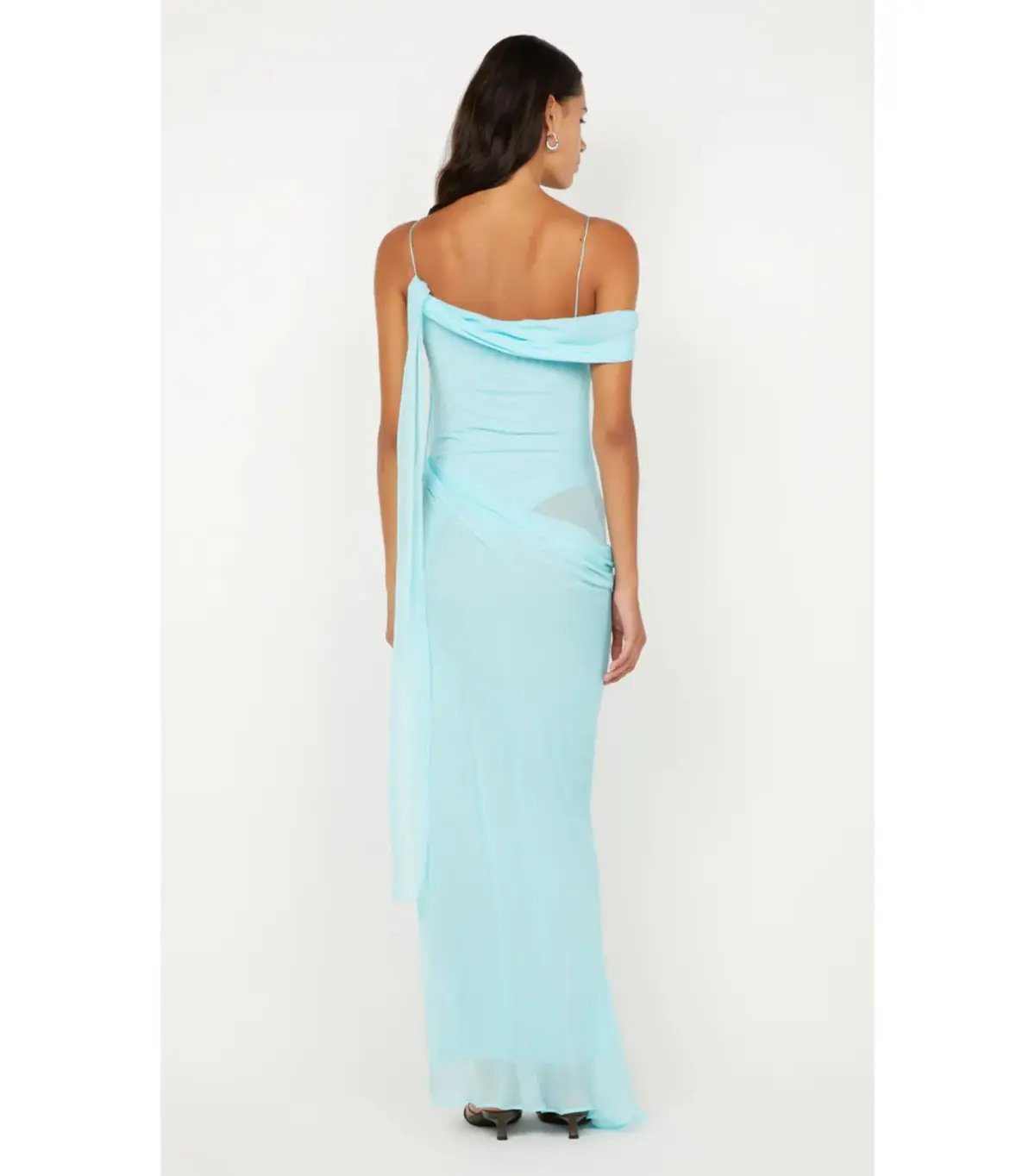 Bec & Bridge Danka Asym Maxi Dress in Turquoise Size AU 6 photo 3