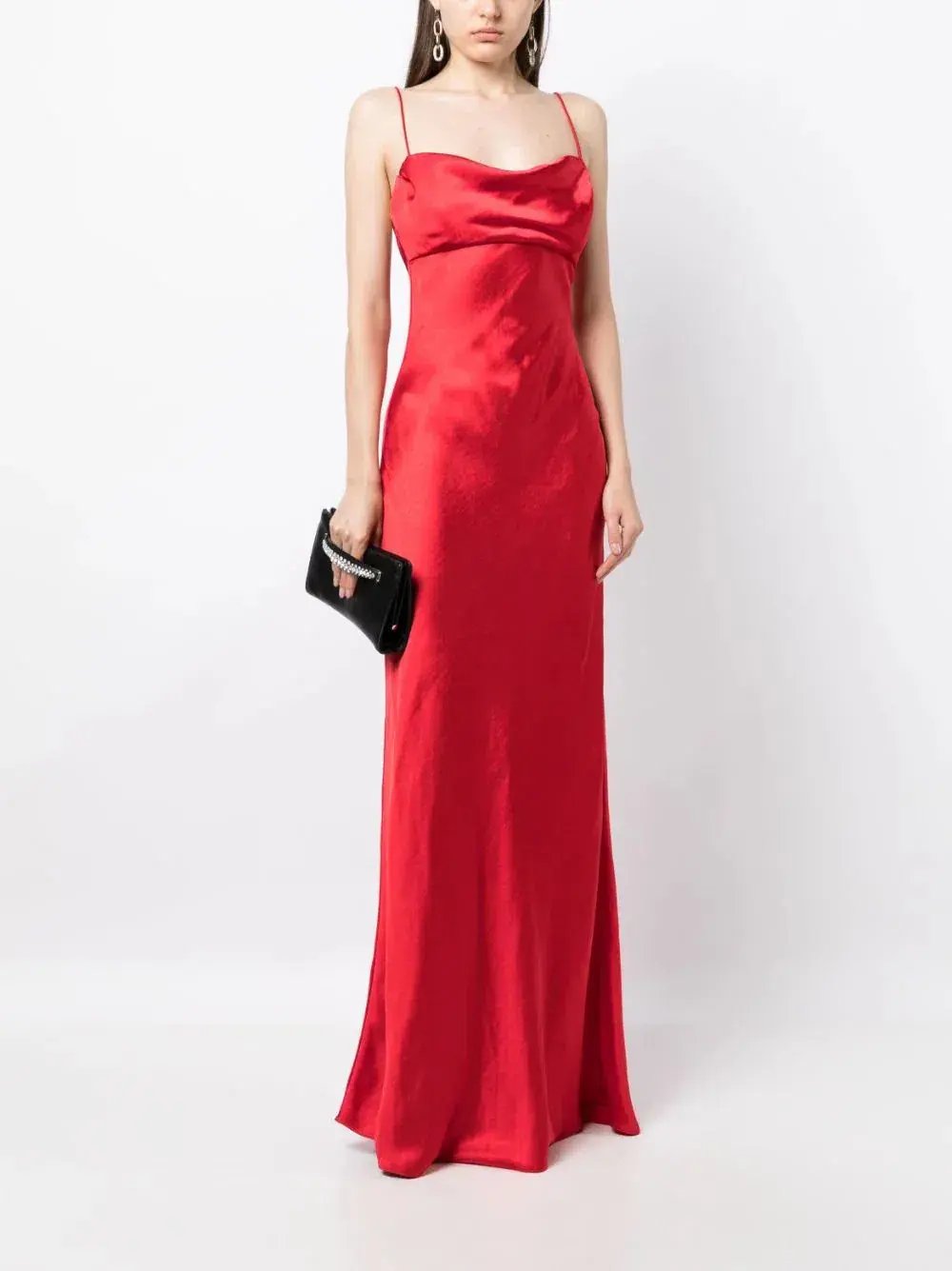 Rachel Gilbert Skyla Gown in Cherry Size 8 photo 2