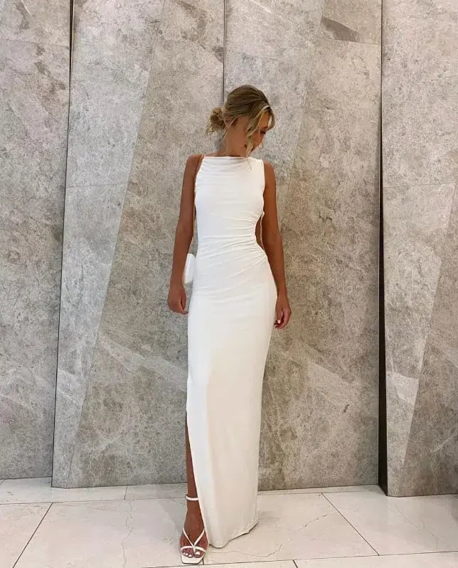 Effie Kats Rae Gown Ivory White Size 6 photo 3