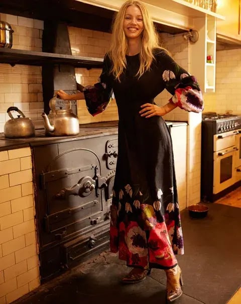 Binny  The Laden Table  Maxi Dress Print Size 14 photo 13