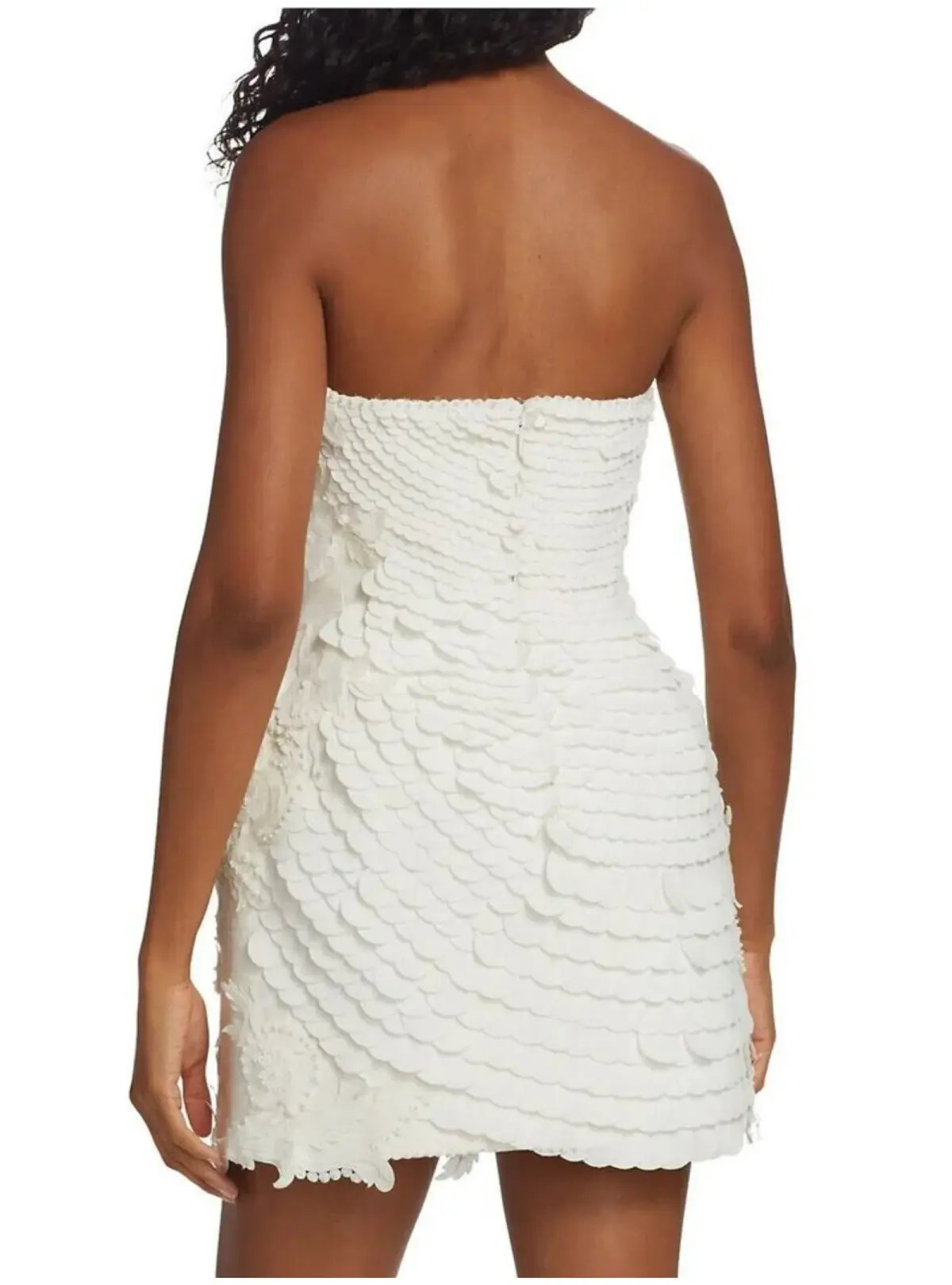 Zimmermann Tama Filigree Mini Dress Ivory Size 2 / AU 12 photo 3